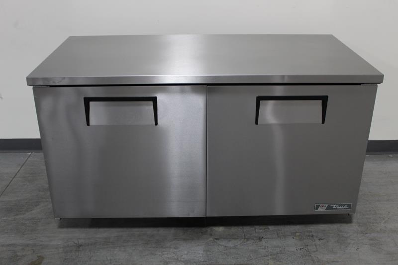 True TUC-60F-LP-HC 60" Wide 2 Solid Door Low Profile Undercounter Freezer